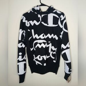 Champion All Over Print Reverse Weave Hoodie Size extra small.